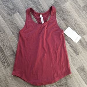 Lululemon Love Tank Pleated Chianti